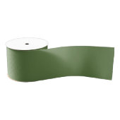 Palmgroene effen kleur grosgrain lint (Spoel)