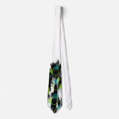 Palmier Abstrait tropical moderne Cravate hommes (Devant)