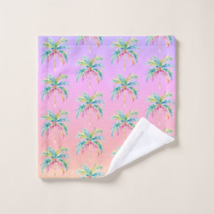 Palmier au coucher de soleil tropical