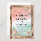 palmier boho beach invitations de mariage (Devant / Derrière)