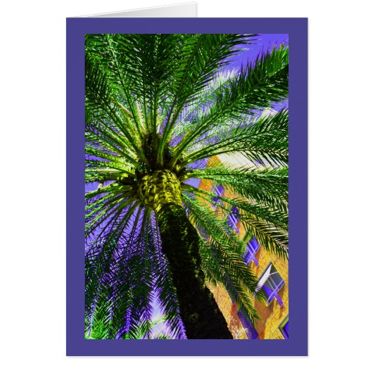 Palmier dans la carte du soir (Devant)