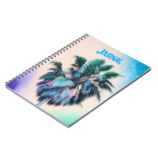 Palmier D'Art Tropical Dans Aqua Journal (Côté gauche)