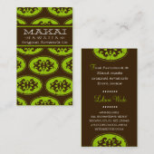 PALMIER DE CARTE DE VISITE DE 311 MAKAI (Devant / Derrière)