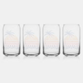 Palmier de coucher de soleil rétro (Dos)