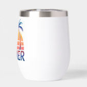 Palmier de coucher de soleil rétro (Arrière)