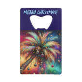 Palmier de Noël Whimsical Tropical Beach Vivid (Dos)