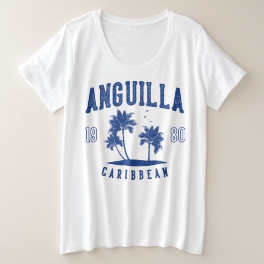Palmier des Caraïbes d'Anguilla 1980 (Design devant)