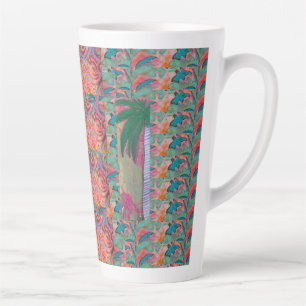 Palmier en latte Abstraite Mug