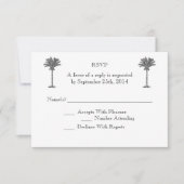 Palmier Formel Island Tropical Island Wedding RSVP (Devant)
