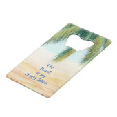 Palmier par jour ensoleillé sur la plage (Dos Angle)