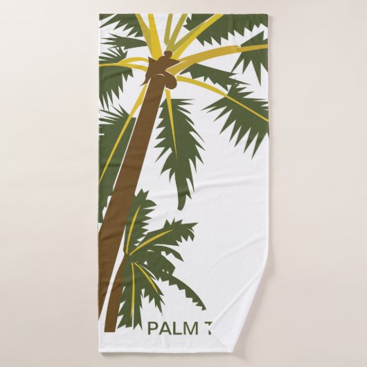 Palmier personnalisé Nature tropicale (Serviette de bain)