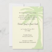 Palmier simple Faire-part de mariage 2 (Devant)