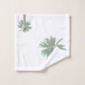 Palmier Stylisé Pastel Green Tropical (Gant de toilette)