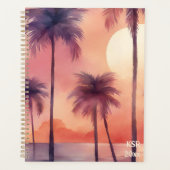 Palmier Tropical au Coucher du Soleil (Devant)