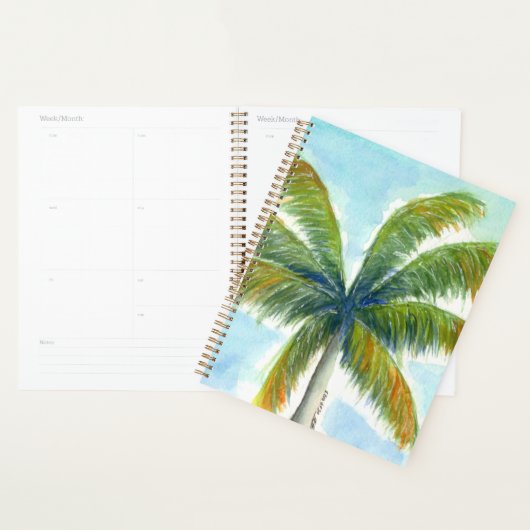 Palmier Tropical Beach par beau temps (Devant avec enveloppe)