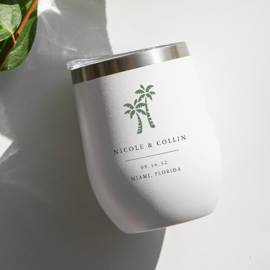 Palmier Tropical Destination Mariage Faveur