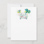 Palmier Tropical et Merci d'aquarelle de voiture (Devant)