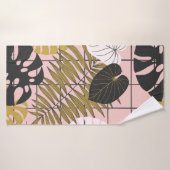 Palmier tropical feuille motif (Serviette de bain)