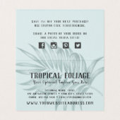 Palmier Tropical Feuilles & Merci de verdure (Inside Unfolded)