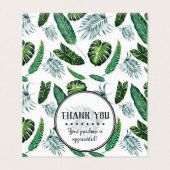 Palmier Tropical Feuilles & Merci de verdure (Outside Unfolded)