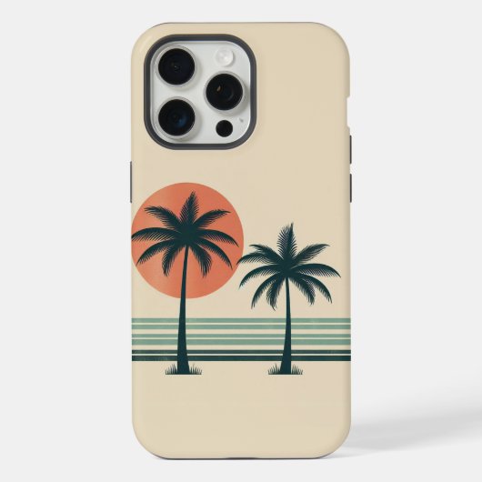 Palmier tropical rétro/vintage (Verso)