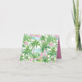 Palmier tropical rose et vert de Preppy (Dos)