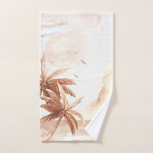 Palmier Tropical Rustique (Serviette à main)
