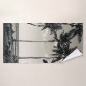 PALMIER TROPICAL SUR LA PLAGE (Serviette de bain)