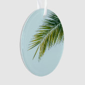 Palmier Tropical Vert sur Fond Bleu Clair (devant)