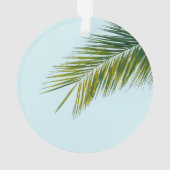 Palmier Tropical Vert sur Fond Bleu Clair (dos)