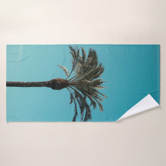 Palmier vert (Serviette de bain)