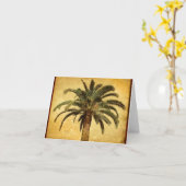 Palmier vintage - modèle customisé tropical (Fleur jaune)