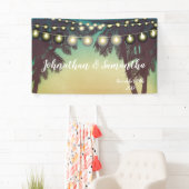 Palmiers à coucher de soleil sur la bannière perso (En situation)