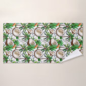 Palmiers à noix de coco Design tropical (Serviette de bain)