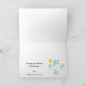 Palmiers Avec Carte D'Anniversaire Solaire (Intérieur)