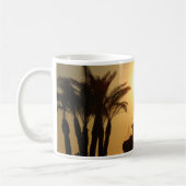 Palmiers Bateau Photo Mug blanc (Gauche)