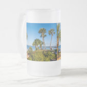 Palmiers Bayside Matin Frosted Beer Mug (Devant gauche)