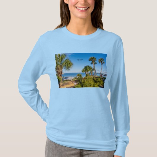 Palmiers Bayside Matin long tshirt manches (Devant)