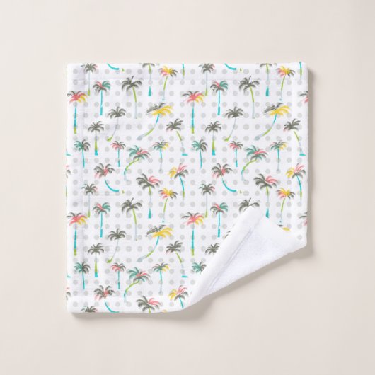 Palmiers d'aquarelle (Gant de toilette)