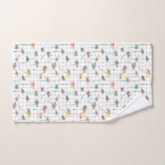 Palmiers d'aquarelle (Serviette à main)