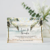 palmiers de plage amour et merci tropical (Debout devant)