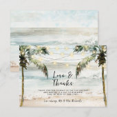 palmiers de plage amour et merci tropical (Devant / Derrière)