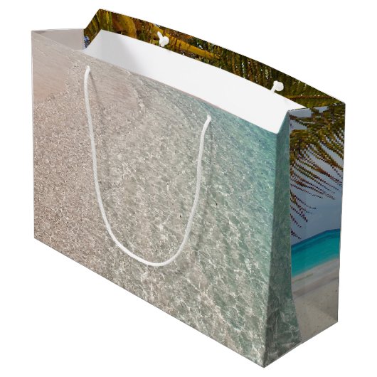 Palmiers Destination Mariage Bienvenue sac en papi (Dos Angle)