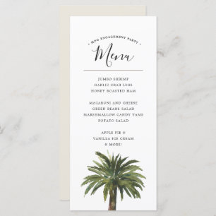 Palmiers Dusty   Coastal Mariage Dinner Event Menu