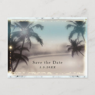 Palmiers Elégant Tropical Beach Invitation