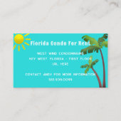 Palmiers et Cartes de visite du soleil (Devant)