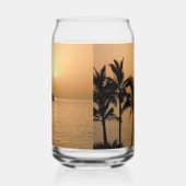 Palmiers et coucher de soleil romantique (Gauche)