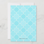 Palmiers et Faire-part de mariage photo de mer (Dos)