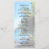 Palmiers et Plage Programme de Mariage St. Thomas  (Dos)