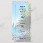 Palmiers et plage St. Thomas VI Menu Mariage (Devant / Derrière)